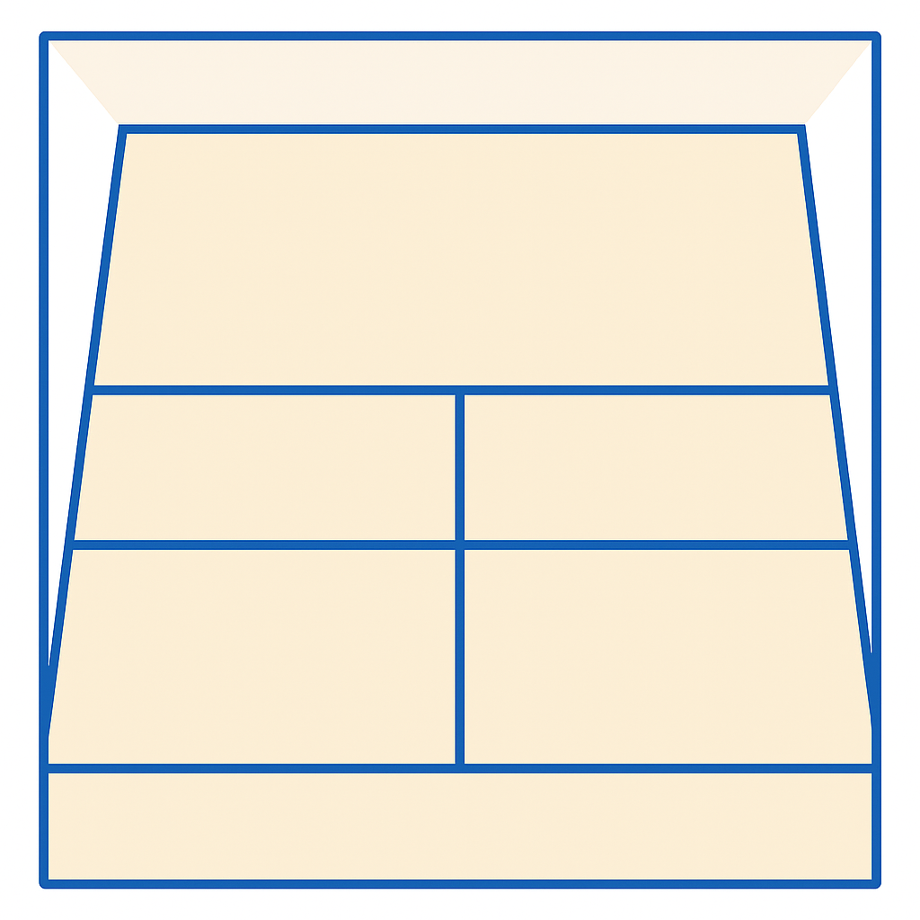 Reglas y diagrama de la cancha de squash